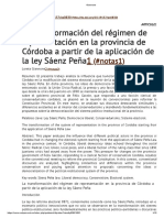 Giannone - Regimen Reprsentativo Cba Antes de La Ley Saenz Peña