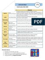 Lista de Útiles 2b