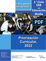 Priorización curricular 2022_3º ciclo y EM