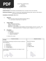 Lesson Plan in Mathematics