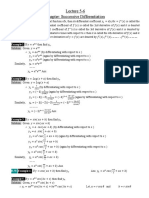 Successive Differentiation Formulas