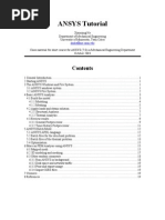 ANSYS Short Tutorial