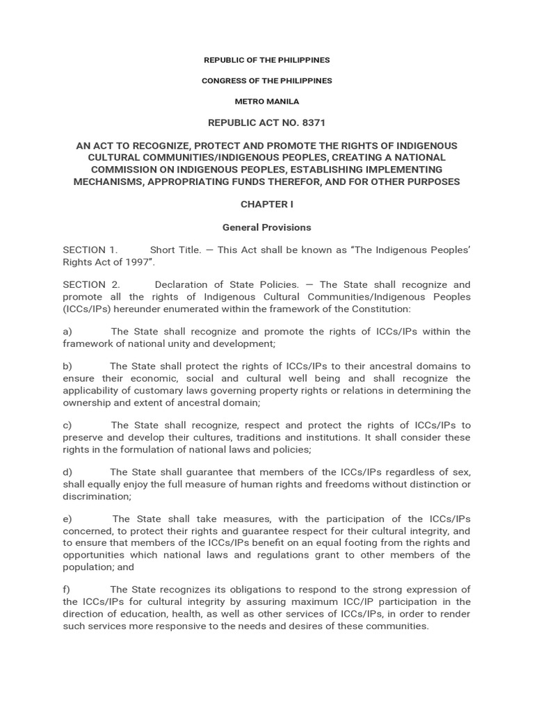 Republic of The Philippines Congress of The Philippines Metro Manila ...