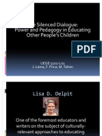 Lisa Delpit Educator the Silenced Dialogue