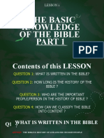 Bible Lesson 1 & 2