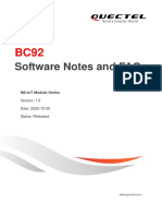 Quectel BC92 Software Notes and FAQs V1.0