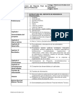 Estructura Del Reporte Final de Residencia