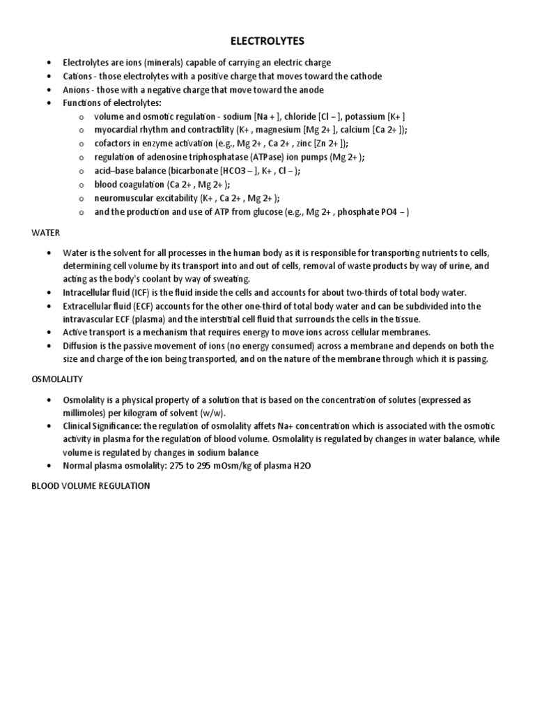 Electrolytes download free pdf electrolyte magnesium