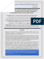 A Systematic Review and Meta Analysis On Human Biomarkers of Exposure From Heated Tobacco Products Compared To Conventional Cigarettes Among Adult Smokers