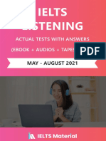 Ielts Listening Actual Tests With Answers (May-August 2021)