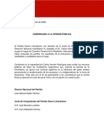 Comunicado Contralor