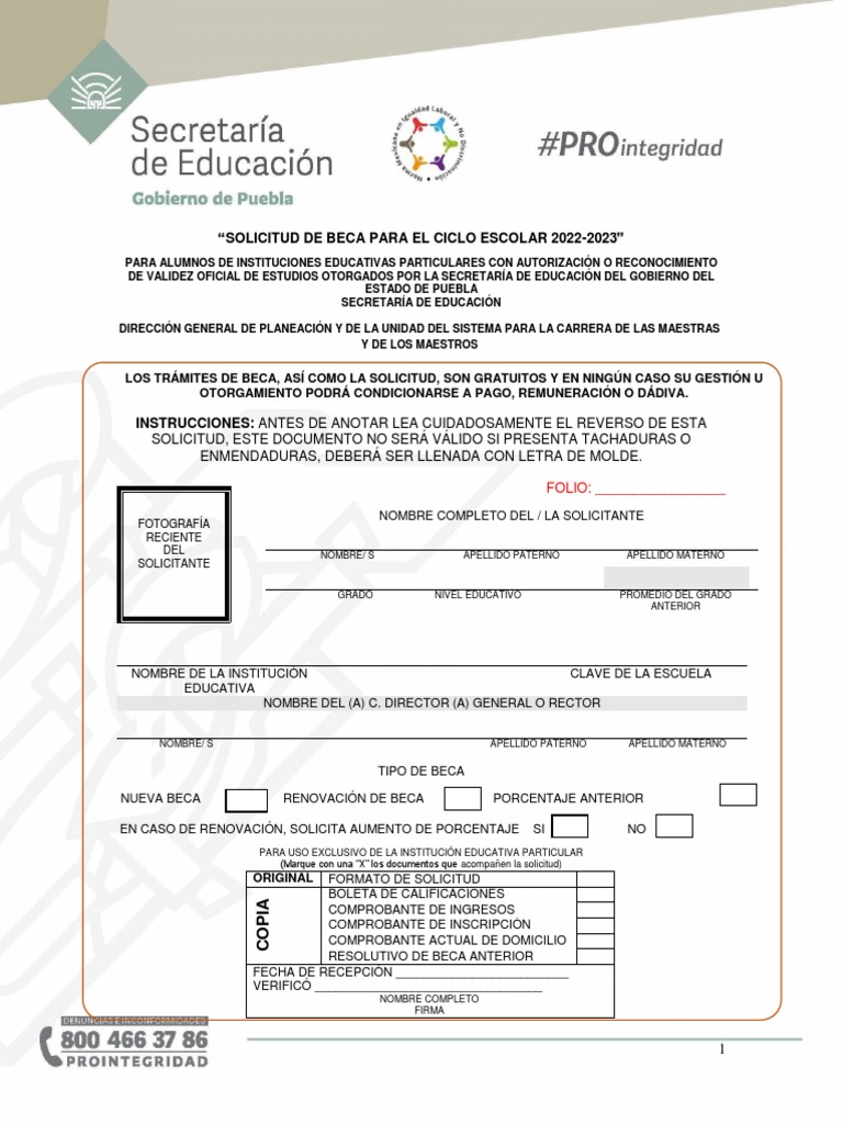 Solicitud de Beca Escolar 2022-2023 | PDF | Bancos | Teléfonos móviles