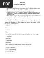 Control Flow: Conditional Blocks 1. Flow of Control