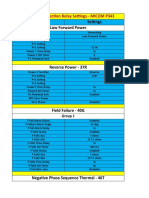 Gen Relay Settings - MICOM P343