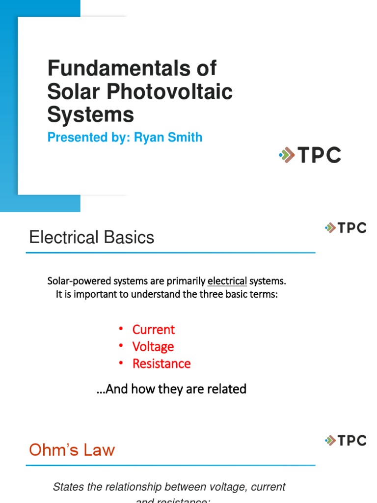 Fundamentals of Solar PV Systems | PDF | Solar Panel | Photovoltaics