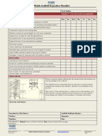 Mobile Scaffold Inspection Checklist: Scaffold Location / Number: Complies? Y Yes N No N/A Not Applicable