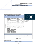 Sesión de Proyecto de Aprendizaje - V Ciclo (5°, 6°)