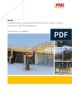 Lightweight Universal Formwork For Walls, Slabs, Columns and Foundations