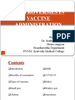 Controversies in Vaccine Administration