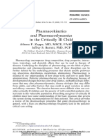 Pharmacokinetics and Pharmacodynamics in The Critically Ill Child