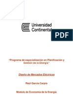 Diseño de Mercados Eléctricos UC - Raúl García C. 2022