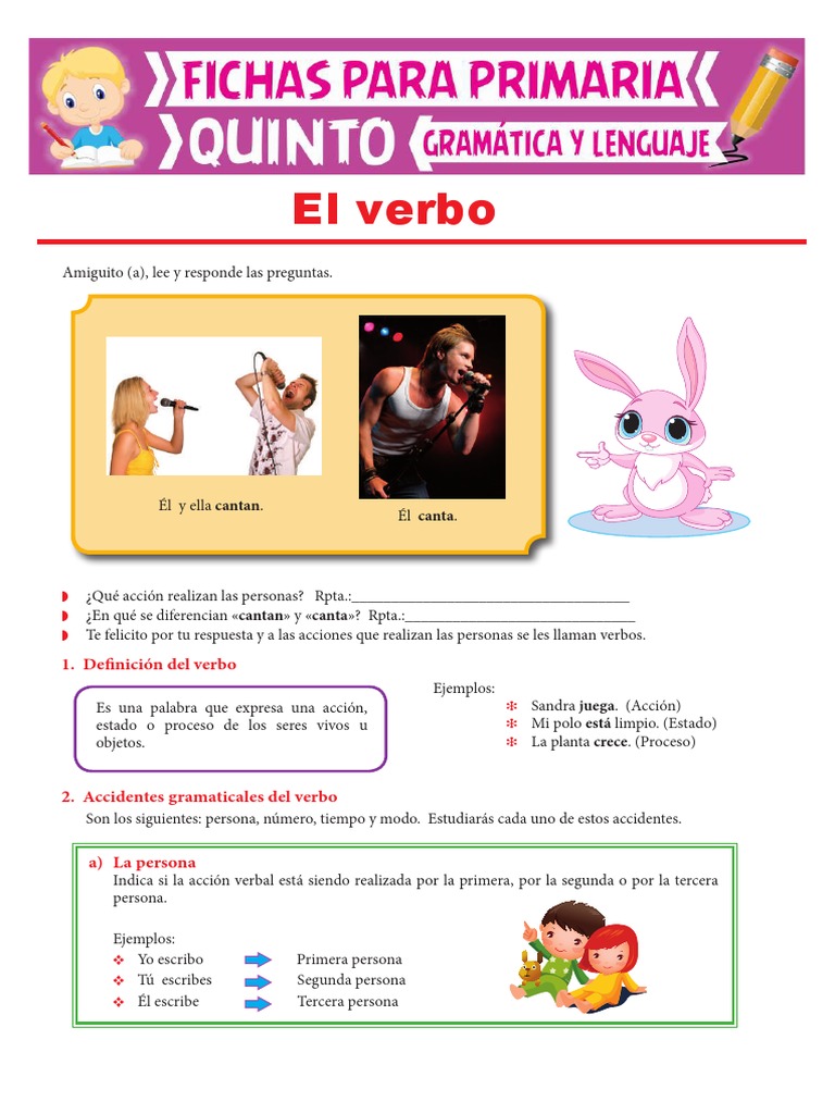 Verbos: Definición y Clasificación | PDF | Verbo | Plural