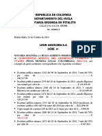 Notaria de Pitalito reclama pago de $860.544 a empresa Leon Aguilera S.A