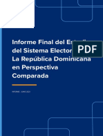 Ifes Estudio Del Sistema Electoral de La Republica Dominicana en Perspectiva Comparada June 2021
