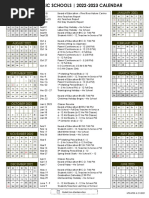 staff calendar 2022