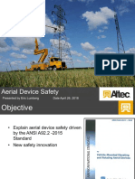 Aerial Device Safety: Presented by Eric Lumberg Date April 26, 2018