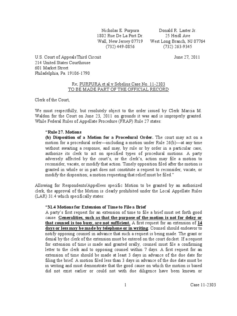 Clerk Letter Requiring Clerk Revoke The Time Extension PDF Virginia