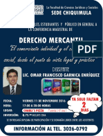 Afiche Conferencia Mercantil