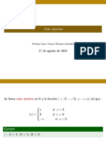 Resolución de ecuaciones y desigualdades con valor absoluto