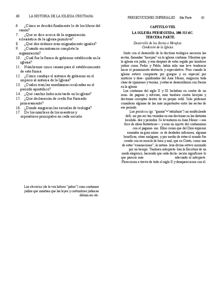 Historia de la Iglesia Cristiana y Herejías | PDF | Iglesia Católica ...