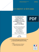 COHESION SOCIALE EMPLOI ET COMPETIVITE e