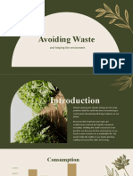 Avoiding Waste: and Helping The Enviroment