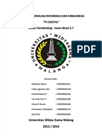 PDF Makalah Teknologi Informasi Tentang TV Digital - Compress