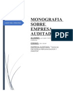 Investigacion Sobre Perfil de Empresa Auditada