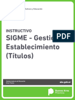Manual SIGME Instructivo SIGME Carga Titulos