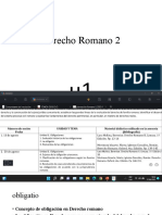 Derecho Romano 2: Concepto y elementos de la obligación en Derecho Romano