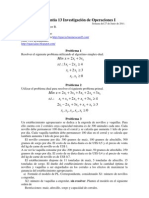 Ayudantía 13 Investigación de Operaciones I