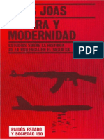 Guerra y Modernidad. Estudios s - Hans Joas (1)