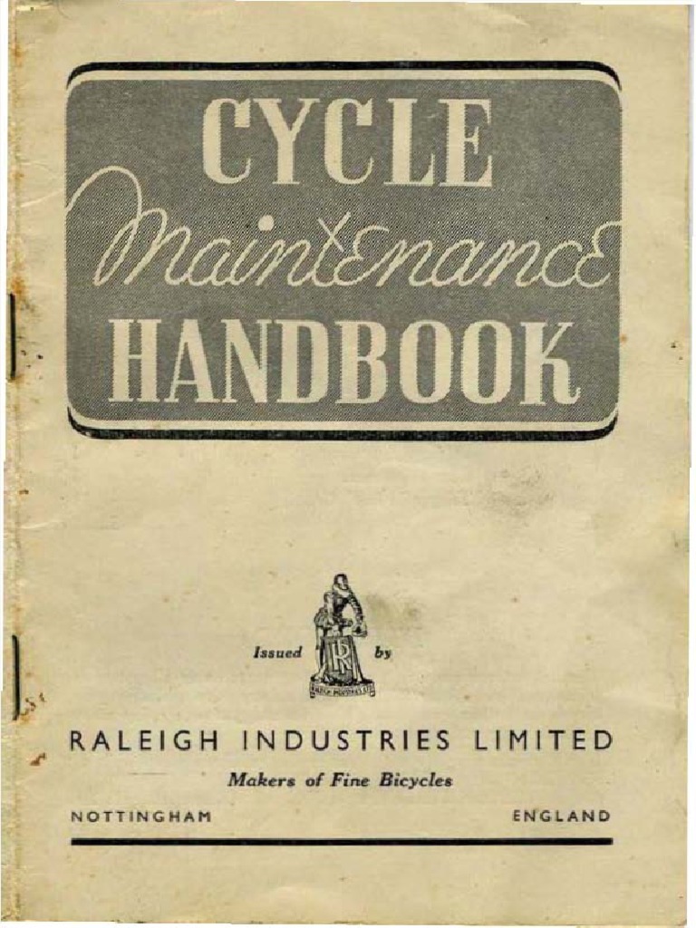 Raleigh Maintenance Handbook PDF Human Powered Vehicles Vehicle Parts