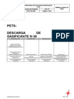 PETS-SIV-05 Descarga de Solución Gasificante N30