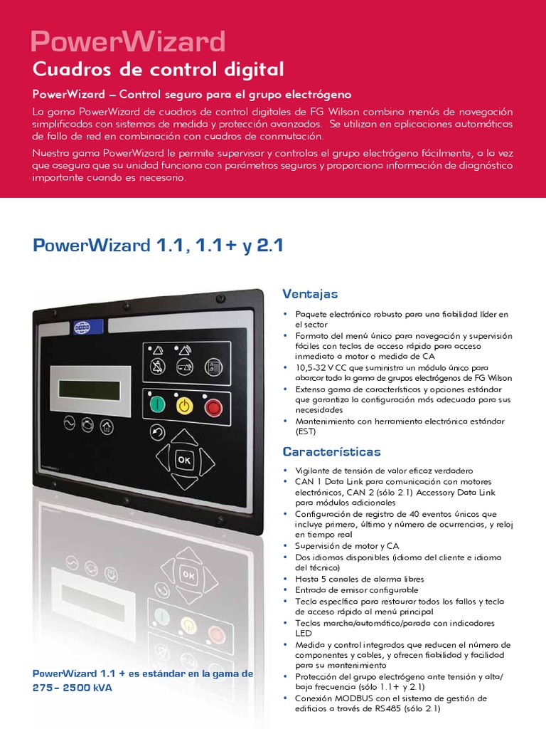 Manual PowerWizard 1.1 para Generadores | PDF | Ingeniería de ...