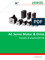 Programação PDL para controle de servo motor e drive