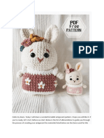 Easter Autumn Bunny PDF Amigurumi Crochet Pattern