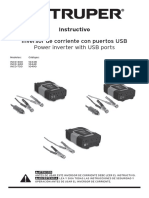 Inversor de Corriente Con Puertos USB Power Inverter With USB Ports