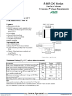 5.0SMDJ Series Surface Mount Transient Voltage Suppressors