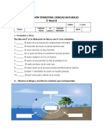 Evaluacion Trimenstral II Cienias 3°B